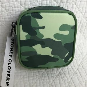 Stoney Clover Lane Mini Pouch in Green Camo Nylon NWT